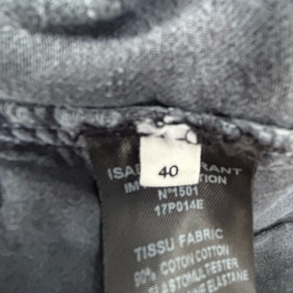 Isabel Marant Ėtoile Skinny Jeans 40 Gray Midrise - Picture 11 of 14